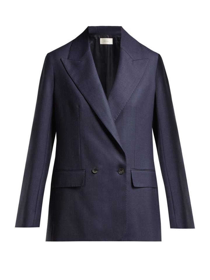 The Row Presner Double-breasted Wool Blazer