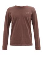 Matchesfashion.com Stone Island - Logo-patch Long-sleeved Cotton T-shirt - Mens - Brown