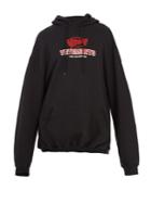 Vetements Hooded Logo-print Jersey Sweatshirt