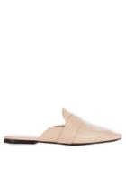 Jil Sander Leather Backless Loafers