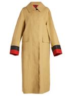 Burberry Point-collar Bonded-cotton Trench Coat