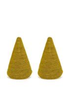 Matchesfashion.com Rebecca De Ravenel - Aida Triangle Cord Earrings - Womens - Green