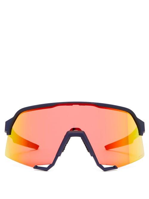 Matchesfashion.com 100% - S3 Hiper Mirrored Cycle Sunglasses - Mens - Black