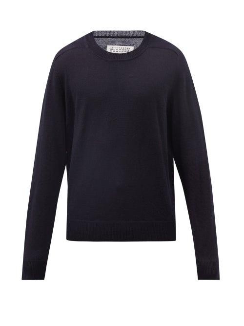 Maison Margiela - Four Stitches Wool Sweater - Mens - Black