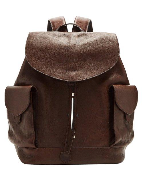 Matchesfashion.com Passavant And Lee - Scier Edition Leather Backpack - Mens - Dark Brown