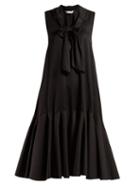 Matchesfashion.com Jw Anderson - Pussy Bow A Line Dress - Womens - Black