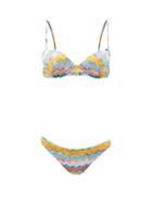Matchesfashion.com Missoni Mare - Chevron-striped Bikini - Womens - Multi