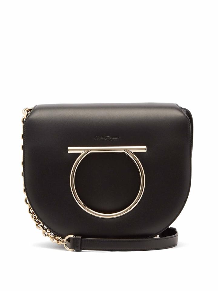 Salvatore Ferragamo Gancini Large Leather Cross-body Bag