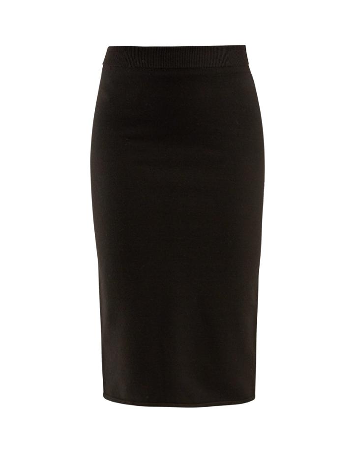 The Row Rosia Stretch Wool-blend Tube Skirt