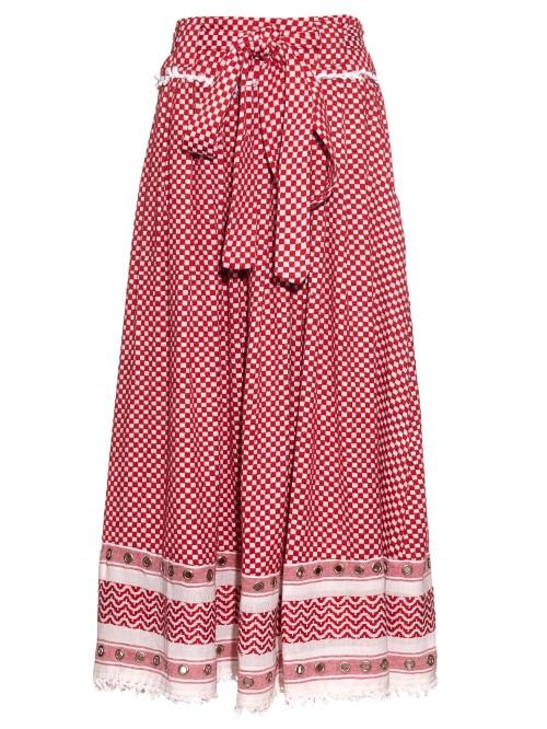 Dodo Bar Or Bashira Eyelet-embellished Cotton Skirt