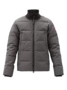 Matchesfashion.com Canada Goose - Woolford Down-fill Quilted-shell Bomber Jacket - Mens - Grey