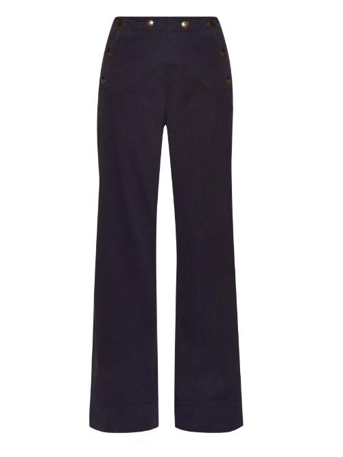Tomas Maier Wide-leg Weathered Stretch-cotton Trousers