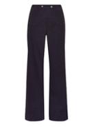 Tomas Maier Wide-leg Weathered Stretch-cotton Trousers