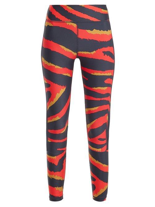 Matchesfashion.com The Upside - Tiger Print Performance Leggings - Womens - Red Multi