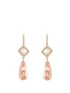 Nsr Nina Runsdorf Diamond, Morganite & Pink-gold Earrings