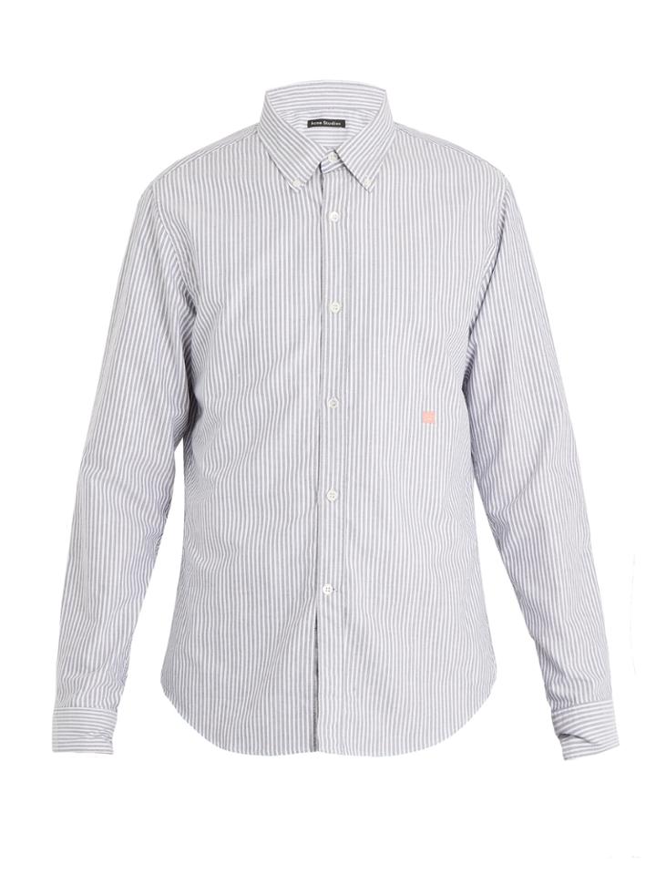 Acne Studios Ohio Face Stripe Cotton Shirt