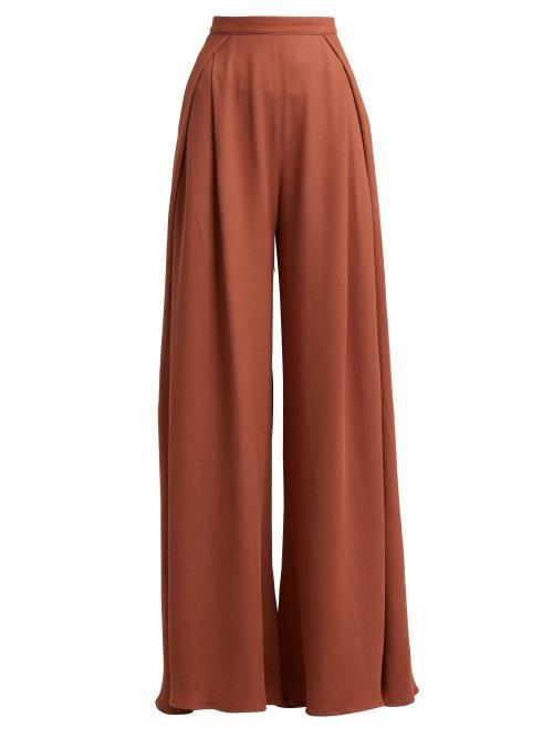 Matchesfashion.com Jacquemus - Pleated Woven Flared Trousers - Womens - Light Pink