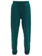 Matchesfashion.com Les Tien - Brushed-back Cotton Track Pants - Womens - Green