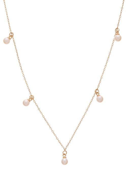 Matchesfashion.com Mateo - 5 Point Pearl & 14kt Gold Necklace - Womens - Pearl