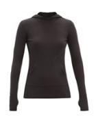 Matchesfashion.com Commando - Ribbed Pima Cotton-blend Hooded Sweatshirt - Womens - Black