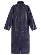 Balenciaga Self-stowing Hood Coated Raincoat