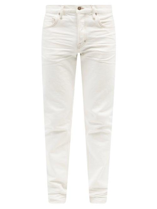 Mens Rtw Tom Ford - Japanese Selvedge Slim-leg Jeans - Mens - Cream