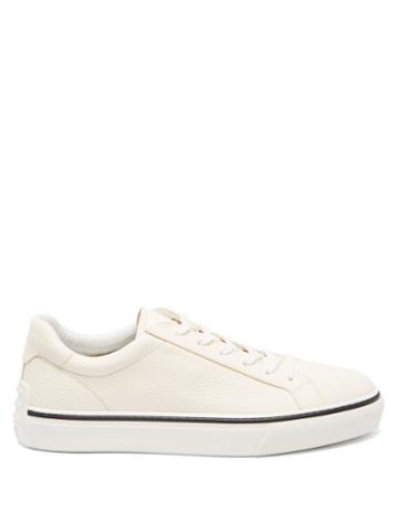 Matchesfashion.com Tod's - Elk Grained-leather Trainers - Mens - White