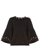 Jupe By Jackie Carron Wool Embroidered Top