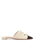 Aquazzura Mondaine Knot-detail Slipper Shoes