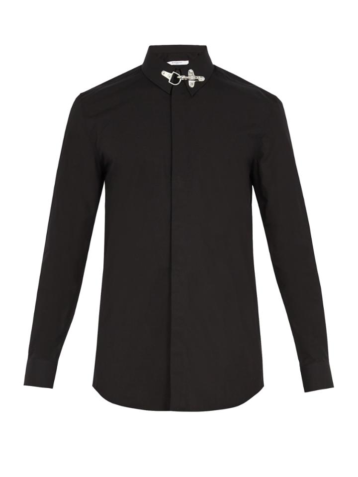 Givenchy Cuban-fit Collar-fastening Cotton Shirt