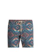 Faherty Chankillo Aztec-print Swim Shorts