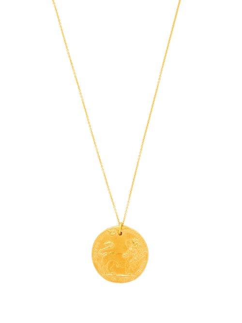 Matchesfashion.com Alighieri - Il Leone Pendant Necklace - Womens - Gold