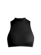 Matchesfashion.com Solid & Striped - The Tiffany High Neck Bikini Top - Womens - Black
