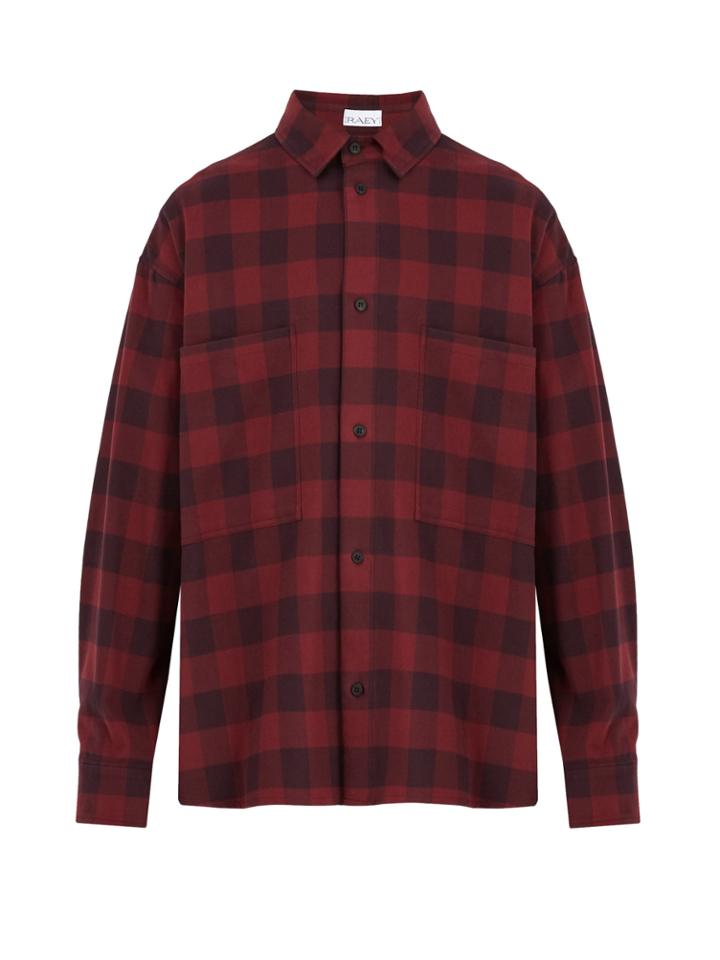 Raey Oversized Checked Cotton-flannel Shirt