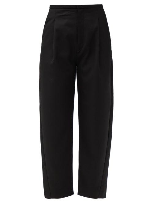 Matchesfashion.com Totme - Lumio Cropped Twill Trousers - Womens - Black