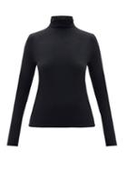 Ladies Lingerie Wolford - Roll-neck Jersey Top - Womens - Black