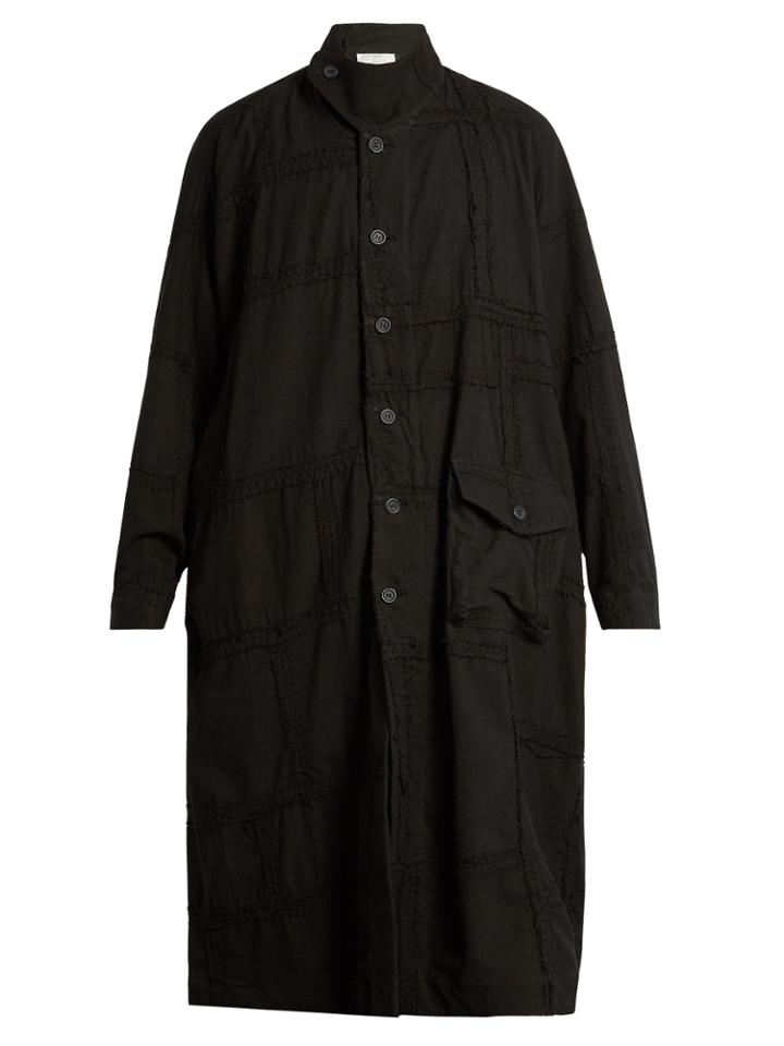 By Walid Parachute Embroidered Cotton Coat