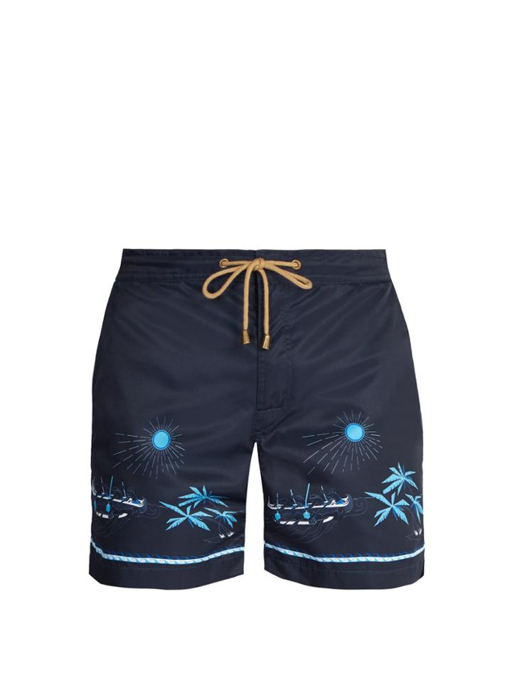 Thorsun Titan-fit Volcano-print Swim Shorts