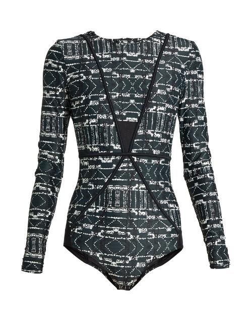 The Upside Jungle Shibori-print Performance Paddle Suit