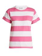 Matchesfashion.com Balenciaga - Striped Cotton T Shirt - Womens - Pink Multi