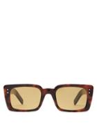 Matchesfashion.com Gucci - Rectangle Tortoiseshell Acetate Sunglasses - Womens - Tortoiseshell