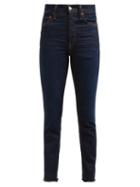 Matchesfashion.com Re/done Originals - Double Needle Slim Leg Jeans - Womens - Dark Denim