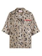 Matchesfashion.com Charles Jeffrey Loverboy - Leopard Print Silk Bowling Shirt - Womens - Leopard
