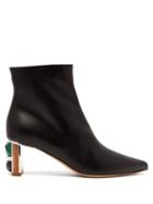 Matchesfashion.com Gabriela Hearst - Raya Leather Boots - Womens - Black