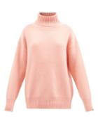 Extreme Cashmere - No.20 Roll-neck Stretch-cashmere Sweater - Womens - Pink