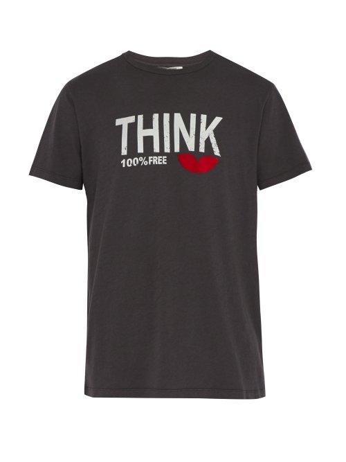 Matchesfashion.com Isabel Marant - Zafferh Cotton T Shirt - Mens - Black