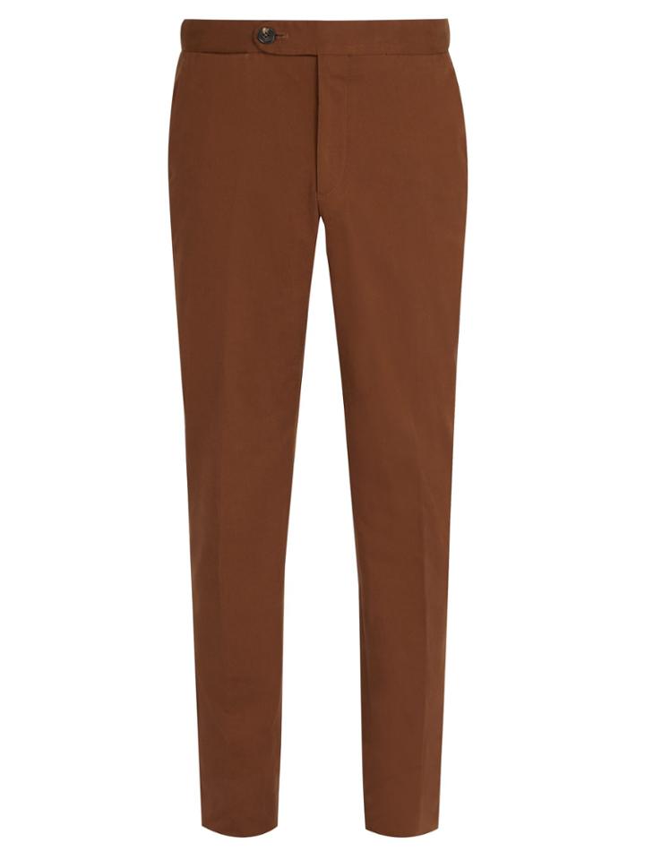 Ermenegildo Zegna Tailored Cotton-blend Trousers