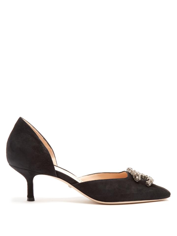 Gucci Dionysus Kitten-heel Suede Pumps