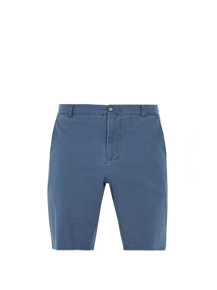 Atm Raw-edge Cotton-blend Shorts