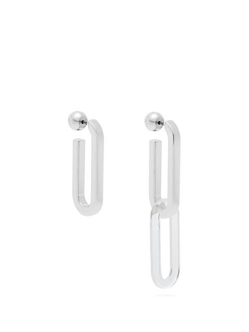 Matchesfashion.com Burberry - Chain Link Drop Earrings - Womens - Tortoiseshell